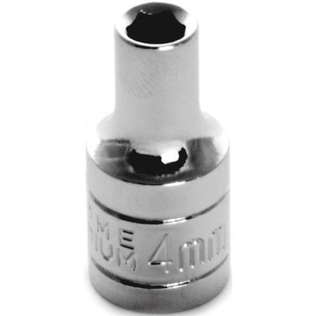 PERFORMANCE TOOL 1/4 In Dr. Socket 4Mm, W36204 W36204